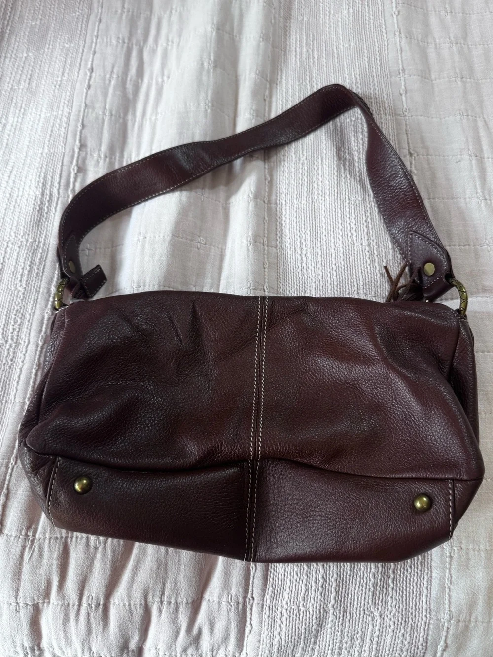 Elliott Lucca Braided Detail Leather Hobo - Dark Brown